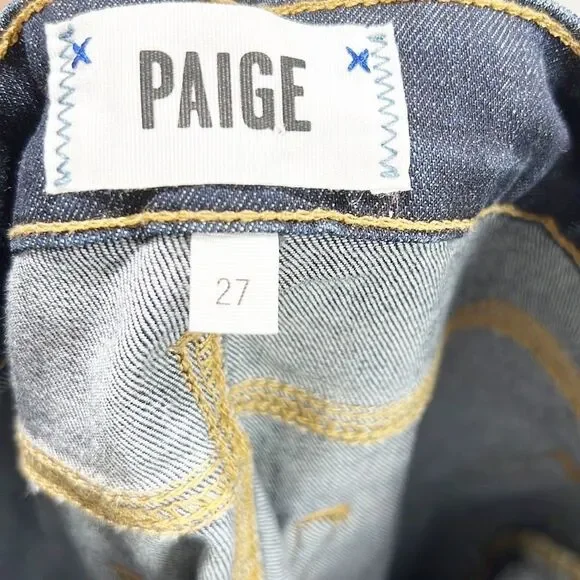 NWOT PAIGE “Hoxton Ankle” Heidi Deconstructed Jeans size 27